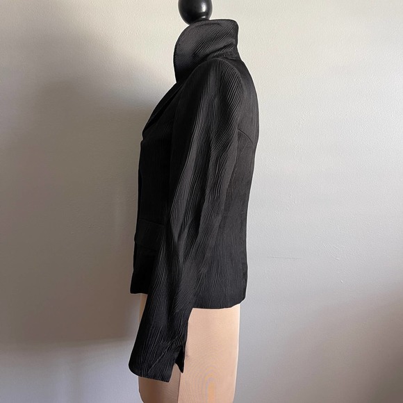 Black Textured Jacket Blazer Kasper Traditional Luxe - Picture 4 of 16